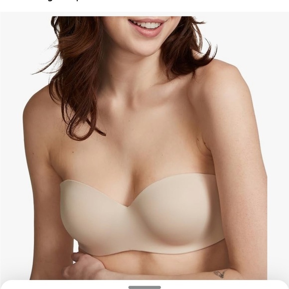 PINK VICTORIA SECERT Strapless Cream Bra push up classic cross pack 34C - Picture 6 of 10